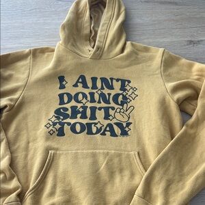 Yellow Graphic Hoodie